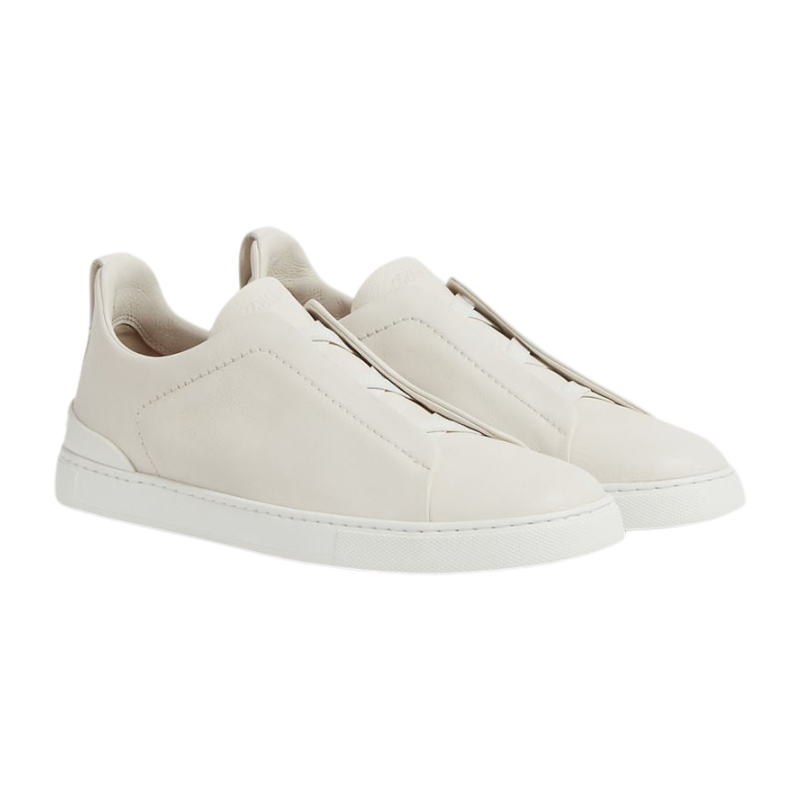 Zegna White Triple Stitch™ SECONDSKIN Sneakers