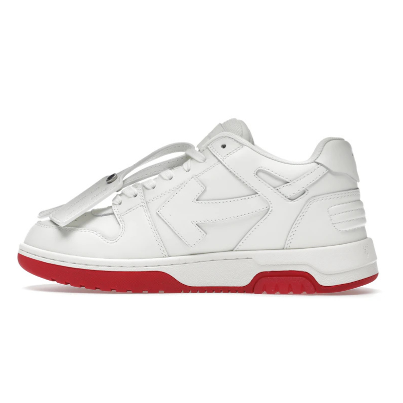 OFF-WHITE Out Of Office “OOO” Low Tops For Walking White White Red SS22