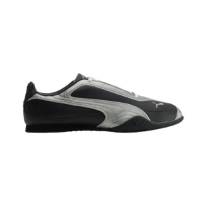 Puma Wmns Bella V2 Leather 'Black Aged Silver' sneaker.